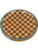 Kersten Ontbijtbord "Checker" beige/lichtbruin - Ø 20 cm