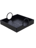 Amadeus Serviertablett "Namib" in Schwarz - (L)35 x (B)34,5 cm