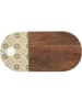 Amadeus Serveerbord "Leane" bruin/groen/geel - (L)49 x (B)24,5 cm
