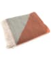 Amadeus Plaid "Alice" in Grau/ Orange - (L)170 x (B)130 cm