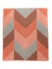 Amadeus Plaid "Alice" in Grau/ Orange - (L)170 x (B)130 cm