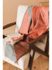 Amadeus Plaid "Alice" in Grau/ Orange - (L)170 x (B)130 cm