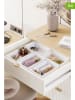 Coin de Pierre 5er-Set: Make-Up-Organizer in Weiß - (B)16 x (H)6 x (T)21 cm