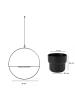 Coin de Pierre Blumentopf  in Schwarz - (L)130 x (B)30 cm
