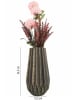 Coin de Pierre Vase in Schwarz/ Gold - (H)24,5 x  Ø 12,5 cm
