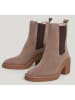 Pepe Jeans FOOTWEAR Skórzane sztyblety w kolorze szarobrązowym