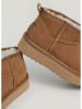 Pepe Jeans FOOTWEAR Leren winterboots "Dissy Young" lichtbruin