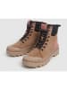 Pepe Jeans FOOTWEAR Leder-Boots "Ascot Street" in Hellbraun