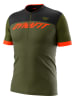 DYNAFIT Fahrradtrikot "Ride Light" in Khaki/ Orange/ Schwarz