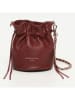 Victor & Hugo Paris Leder-Umhängetasche ''Eonoro'' in Bordeaux - (B)17 x (H)19,5 x (T)15 cm