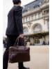 Victor & Hugo Paris Leren aktetas "Donatello" bruin  - (B)39 x (H)28 x (D)5,5 cm