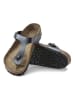 Birkenstock Leder-Zehentrenner "Gizeh" in Schwarz