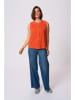 Kaffe Blusentop in Orange