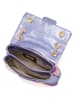 Anna Morellini Leren schoudertas "Bettina" paars/lichtroze/lichtblauw - (B)22 x (H)19 x (D)8 cm