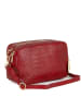 Anna Morellini Leren schoudertas "Donatella" rood - (B)25 x (H)16 x (D)9 cm