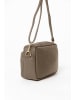 Anna Morellini Leder-Umhängetasche "Colomba" in Taupe - (B)22 x (H)15 x (T)10 cm