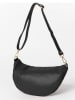Anna Morellini Leder-Brustbeutel "Lorenza" in Schwarz - (B)36 x (H)22 x (T)12 cm