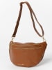 Anna Morellini Leren schoudertas "Lorenza" lichtbruin - (B)36 x (H)22 x (D)12 cm