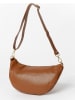 Anna Morellini Leren schoudertas "Lorenza" lichtbruin - (B)36 x (H)22 x (D)12 cm