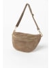 Anna Morellini Leder-Gürteltasche "Lolanda" in Taupe - (B)36 x (H)22 x (T)12 cm