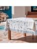 mint Deco Tischdecke "Summer Special Famara" in Weiß/ Blau