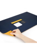 SAX Podkładka w kolorze granatowo-żółtym na biurko - 90 x 45 cm
