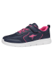 Kangaroos Sneakers "K-ETK Zig EV" in Dunkelblau/ Pink