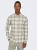 ONLY & SONS Koszula - Slim fit - w kolorze szaro-kremowym