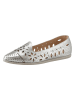Heine Leder-Ballerinas in Silber