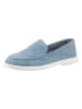 Heine Leder-Slipper in Hellblau