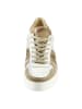 Heine Leder-Sneakers in Beige/ Silber