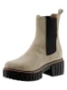 Heine Leren enkellaarzen beige