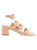 Heine Leder-Sandaletten in Rosa