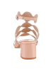 Heine Leder-Sandaletten in Rosa