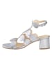 Heine Leder-Sandaletten in Silber