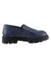 Heine Leren instappers donkerblauw