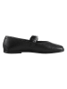 Heine Leder-Ballerinas in Schwarz