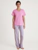 Calida Pyjama-Hose in Rosa/ Hellblau