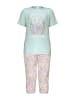 Calida Pyjama in Türkis/ Rosa