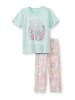 Calida Pyjama in Türkis/ Rosa