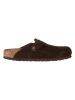 Birkenstock Leder-Clogs in Braun