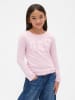 GAP 2er-Set: Longsleeves in Weiß/ Rosa