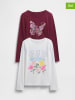 GAP 2er-Set: Longsleeves in Weiß/ Rot