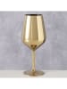 Boltze Weinglas "Adora" in Gold - (H)22 x Ø 9 cm