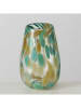 Boltze Vase "Verta" in Khaki/ Türkis - (H)22,5 cm