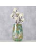 Boltze Vase "Verta" in Khaki/ Türkis - (H)22,5 cm