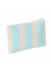Boltze 3er-Set: Kosmetiktaschen "Stripe' In Blau/ Mint - (B)16,5 x (H)11,5 x (T)1 cm
