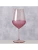 Boltze Weinglas "Moluna" in Rosa - (H)22 x Ø 9 cm