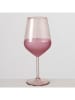 Boltze Weinglas "Moluna" in Rosa - (H)22 x Ø 9 cm