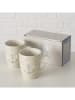 Boltze 2er-Set: Tassen "Hallig" in Beige/ Blau - 350 ml